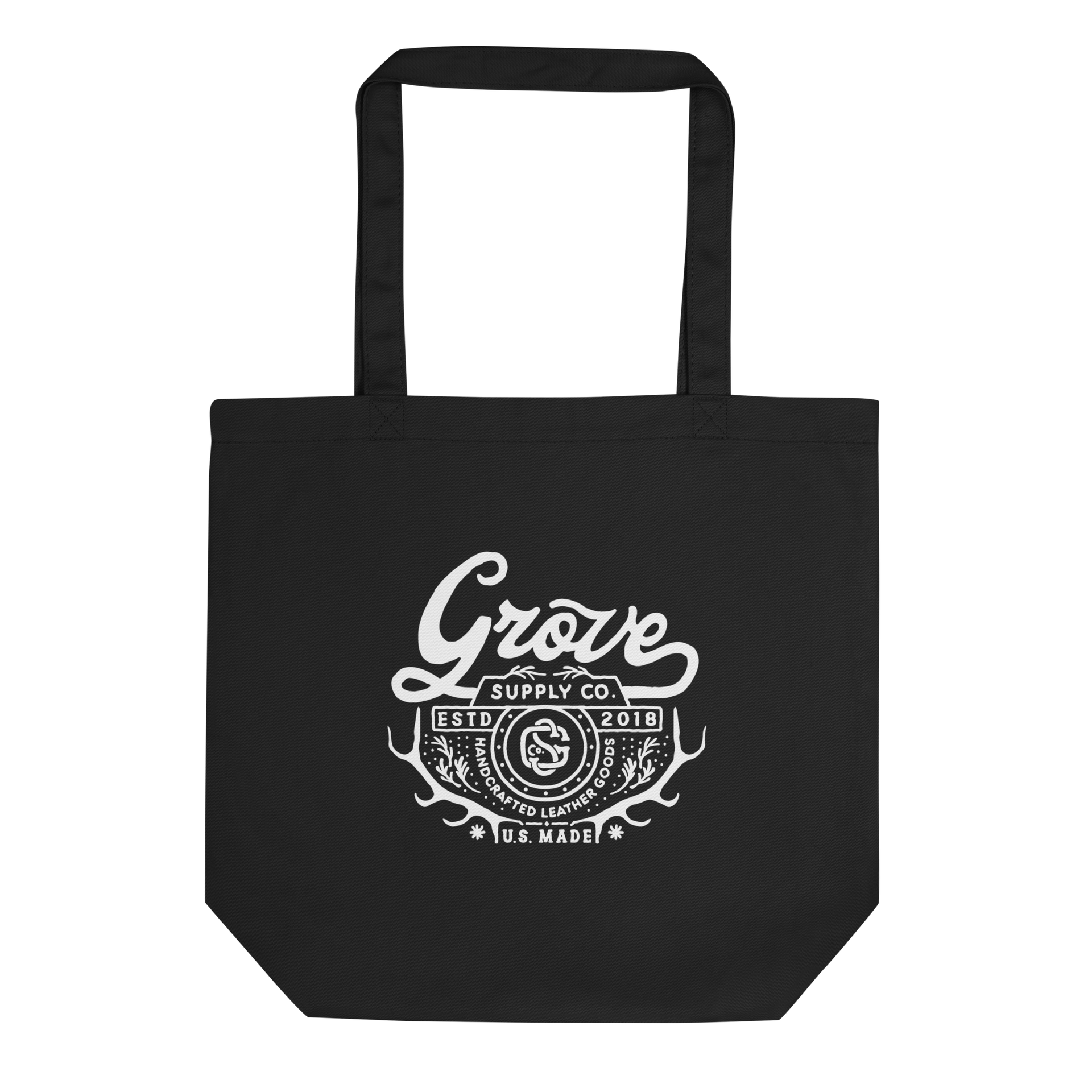 [GROVE]★23SU GR TOTE BAG eco-tote-bag-black-front-